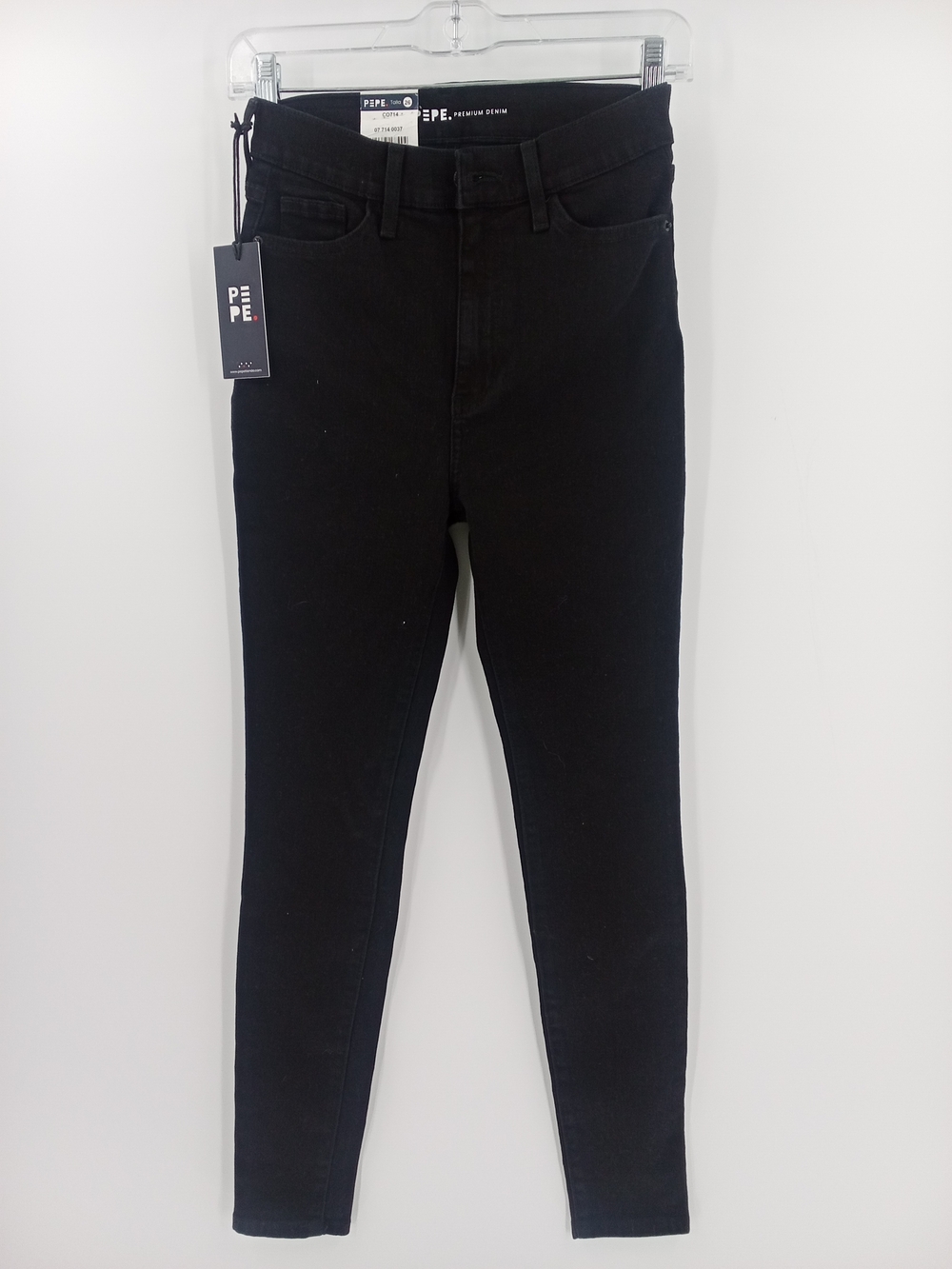 PEPE Black Super High-Rise Skinny Jeans for Women